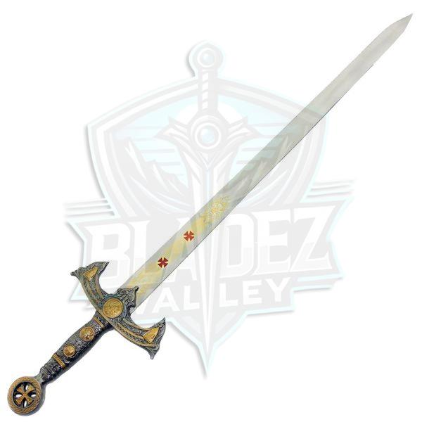BW Templar Knights Sacred Holy Longsword Ornate Steel Replica Medieval Sword Red Cross - Image 2