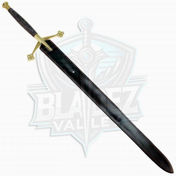 Scirocco Gold Medieval Knight Scottish Claymore Steel Sword - Image 3