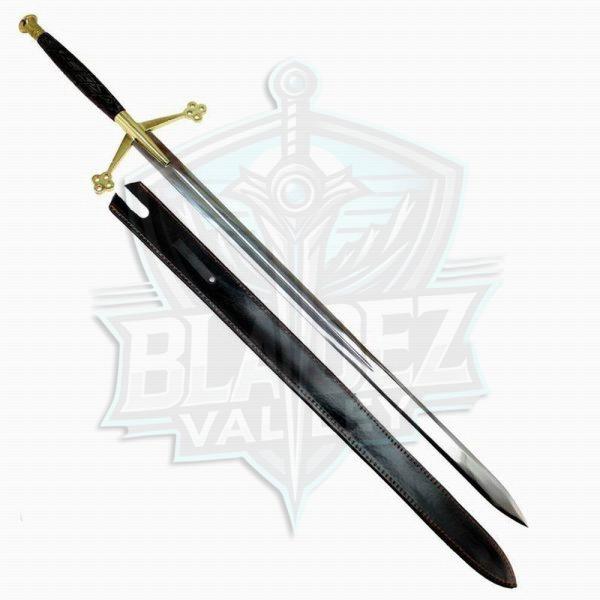 Scirocco Gold Medieval Knight Scottish Claymore Steel Sword - Image 2