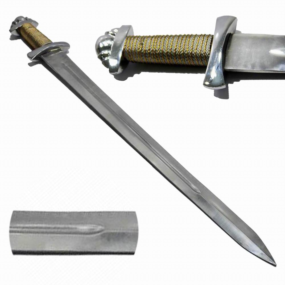 Handmade Battle Ready Viking Long Sword Type XXII Oakeshott wire wrapped Handle with Scabbard