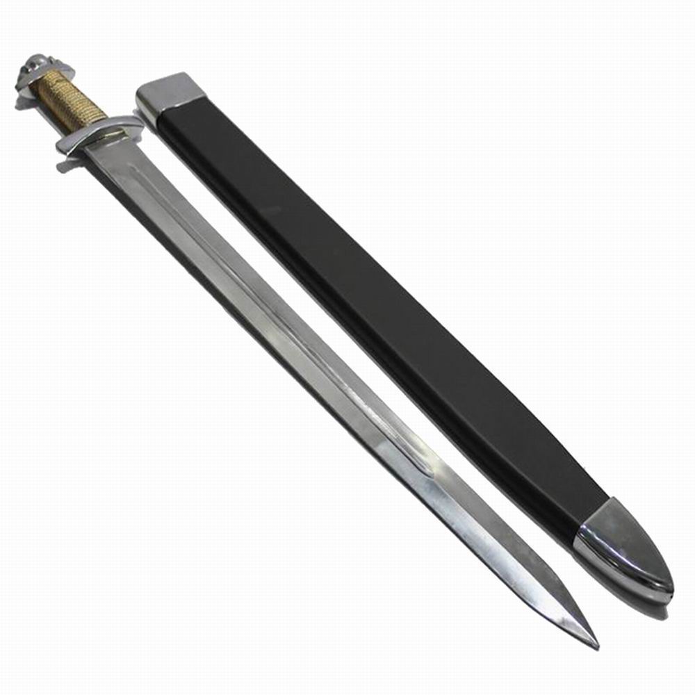 Handmade Battle Ready Viking Long Sword Type XXII Oakeshott wire wrapped Handle with Scabbard - Image 3