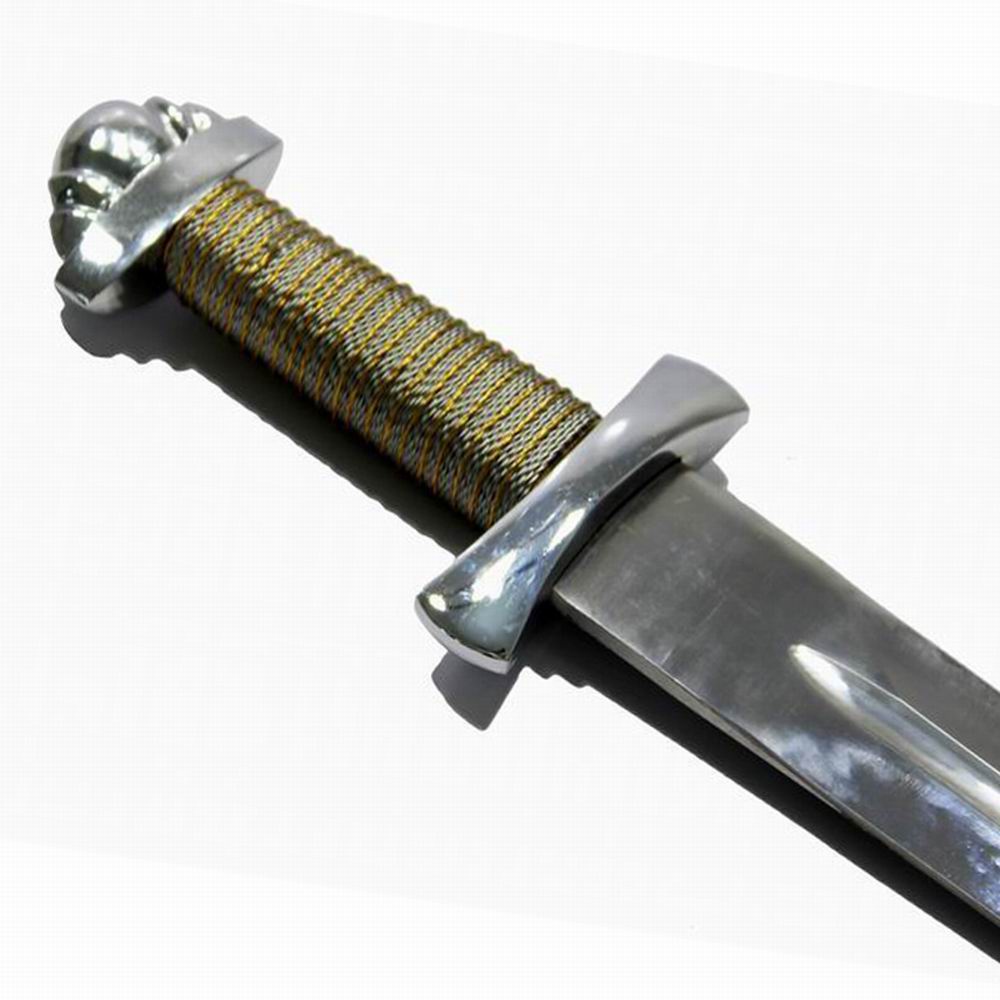 Handmade Battle Ready Viking Long Sword Type XXII Oakeshott wire wrapped Handle with Scabbard - Image 2