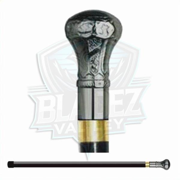 BV-2008 Gray Round Walking Cane Sword