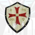 Medieval Royal Knight Crusader Shield with Red Cross