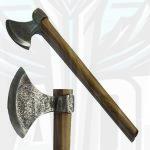 Medieval Viking Berserker Warrior Bearded Axe Raider Carbon Steel Tool